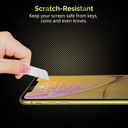 UNBREAKcable 3-Pack Screen Protector for iPhone 11/XR Tempered Glass | Shatterproof, Easy Install, 9H Hardness, 99.99% HD Clear, Bubble-Free, Anti-Fingerprint, Scratch Resistant, Case Friendly - size: iPhone 11/XR