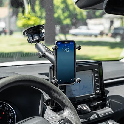 RAM MOUNTS X-Grip Large Phone Mount with Long Arm Twist-Lock Suction Cup - style: Long Arm