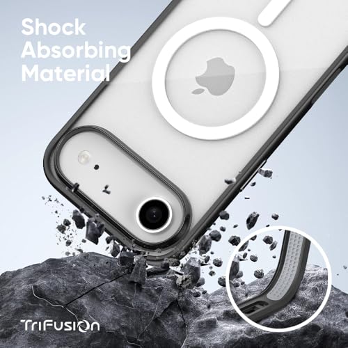 FLOLAB Surtect Tri-Fusion Magnetic for iPhone 17 Air Case Protective Slim Design Magsafe Compatible Military Grade - Black Clear - color: Black Clear, size: iPhone 17 Air