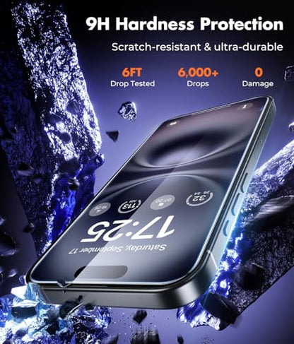 UNBREAKcable iPhone 16 Screen Protector & Camera Lens Protector - size: iPhone 16