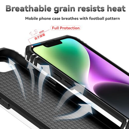 for iPhone 17E / iPhone 16E Case, with Camera Lens Cover HD Screen Protector, Dual Layer Military-Grade Drop Tested Magnetic Ring Holder Kickstand Protective Phone Case for iPhone 16E / 17E (Silver) - color: Silver with camera cover Military-Grade 2nd gen