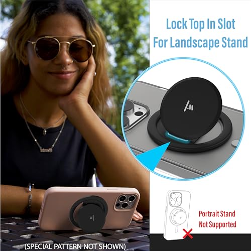 Tango Ultra Thin Grip for MagSafe: One Hand Pop, Stand, 10x Expandable, Space Grade Steel, Removable for Wireless Charging. Half The Thickness, Twice The Pop - Limited Edition: Great Seal of The USA!