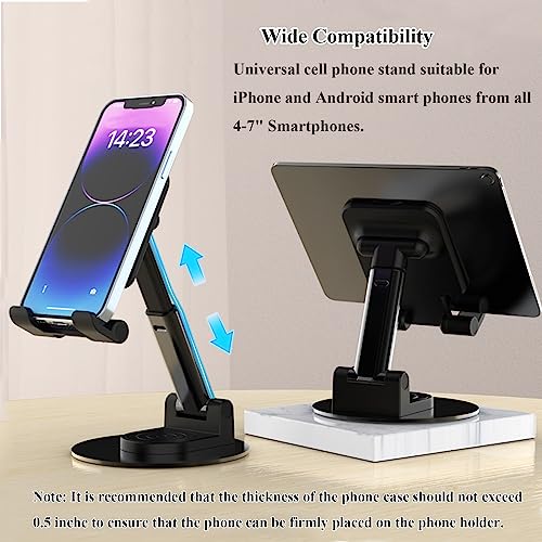 Meetuo Rotatable Cell Phone Stand for Desk, Phone Holder