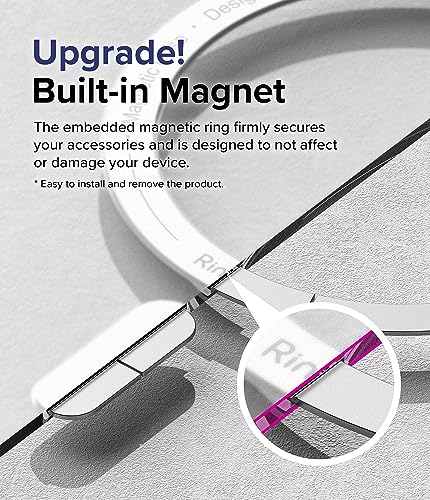 Ringke for iPhone 15 Pro Case [Fusion Magnetic Matte Clear] | Compatible with MagSafe, Oil & Dirt Resistant, Anti-Fingerprint Technology Prevents Oily Smudges, Feels Velvety Soft - size: iPhone 15 Pro