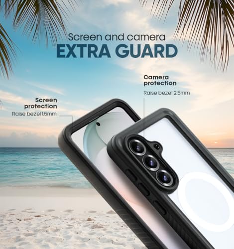 MOTIVE Waterproof Case with Belt Clip Samsung Galaxy s26 Plus | 6.7" | Built-in screen protector, Full protection, compatible with MagSafe, 360° holster - size: s26 Plus