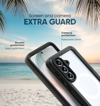 MOTIVE Waterproof Case with Belt Clip Samsung Galaxy s26 Plus | 6.7" | Built-in screen protector, Full protection, compatible with MagSafe, 360° holster - size: s26 Plus