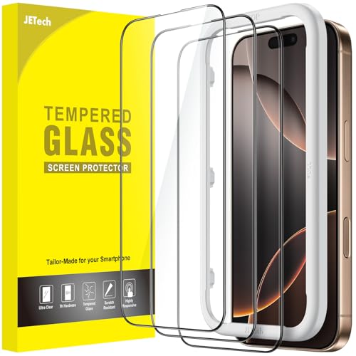 JETech Full-Coverage Screen Protector for iPhone 16 Pro Max, 3-Pack - size: iPhone 16 Pro Max