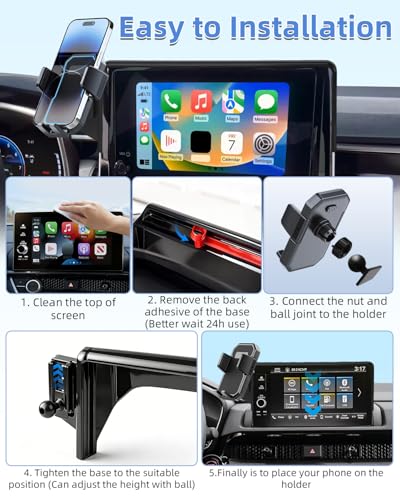 PZK Car Phone Mount for Toyota Tundra 2022-2026 /Sequoia 2023-2026 14-Inch - color: Auto Lock, size: Tundra 2022-2026/Sequoia 2023-2026 (14 inch)