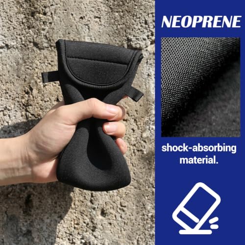 cobee Universal Neoprene Cell Phone Pouch,7.09×3.74 InBlack | Waterproof Phone Sleeve with Neck Strap Lanyard Holder Crossbody Bag Around Neck Carrying Case for Seniors with the Belt Clip