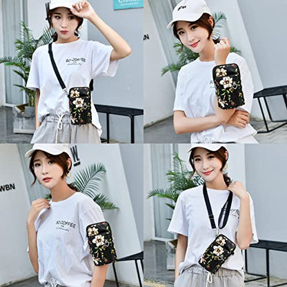 BIAOTIE Lightweight Small Crossbody bags Cell Phone Purses Travel Pouch Shoulder Bag for Women - color: Black Orchid