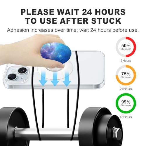 Adhesive Sticky Pads for Socket Grips Mounting, 10pcs Double-Sided Extra Clear Round Tape Replacement for Base Back of Phone Collapsible Grips & Stand, 35mm/ 1.38" Circle Thin Stickers (Transparent) - color: Transparent