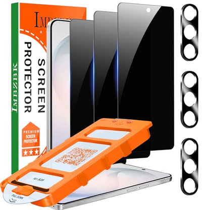 IMBZBK Privacy Screen Protector for Samsung Galaxy S26, 3+3 Pack - color: S26-Black