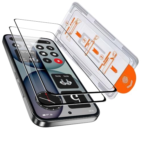for Nothing Phone 4a/4a Pro Screen Protector with De-Bubble Card, 9H Hardness Military-Grade Shatterproof Protection Tempered Glass flim, Case Friendly, Anti-Scratch (2 PACK) - color: Nothing Phone 4a Pro