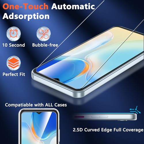 2 Pack for T-Mobile Revvl 8 Pro 5G Screen Protector Tempered Glass, HD Clear, Bubble Free, Anti-Scratch, Tempered Glass Protective Film for REVVL 8 Pro, Full Coverage, Case Friendly - size: T-MOBILE REVVL 8 PRO 6.8inches