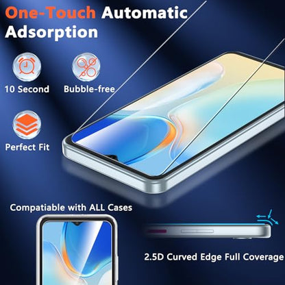 2 Pack for T-Mobile Revvl 8 Pro 5G Screen Protector Tempered Glass, HD Clear, Bubble Free, Anti-Scratch, Tempered Glass Protective Film for REVVL 8 Pro, Full Coverage, Case Friendly - size: T-MOBILE REVVL 8 PRO 6.8inches
