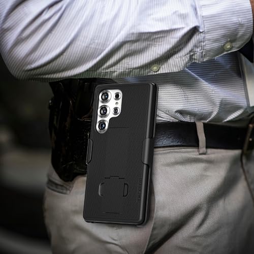 Encased DuraClip Compatible with Samsung Galaxy S25 Ultra Belt Clip Case with Phone Holster and Kickstand (S25 Ultra) - size: S25 Ultra