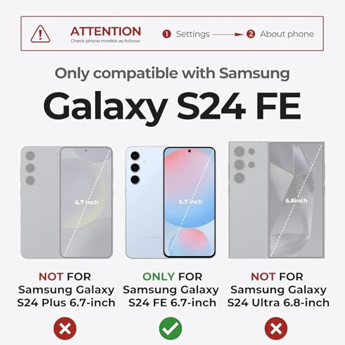 Battery Case for Galaxy S24 FE,Upgraded 12000mAh High Capacity Rechargeable Portable Protective Extended Charger Case Wireless Charging Compatible with S24 FE(6.7 inch) Charging Case & Carplay Black - size: Galaxy S24 FE