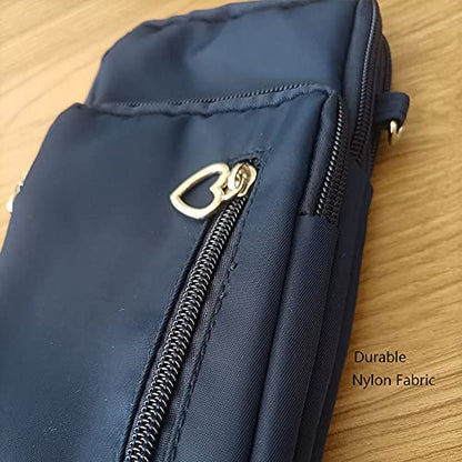Women Crossbody Cell Phone Purse Case Armband Bag for iPhone 12 13 Mini 14 15 Plus 11 Pro Max Google Pixel 6a 7a 8a 6 7 8 Pro - color: Blue