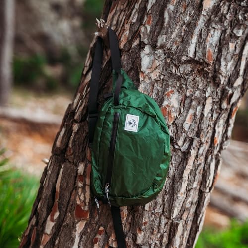 4Monster Hiking Waist Packs Portable,Water Resistant Fanny Bag with Adjustable Strap,Lightweight Crossbody Chest Bag Slim Bag - color: Army Green-2