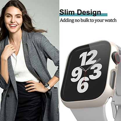 [12 Pack Case Compatible with Apple Watch 40mm SE 3 SE 2 Series 6 5 4 SE with Tempered Glass Screen Protector, Hard PC Bumper Overall Shockproof Protective Cover for iWatch 40mm Accessories | Ultra-Thin Tempered Glass Screen Protector Cover Overall Shockp