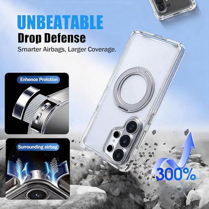 Samsung Galaxy s26 Ultra case Shockproof Non-Yellowing, 12 FT Military-Grade Drop Protection, Transparent Slim, Crystal Clear, Hard TPU - color: S26 ULTRA Clear