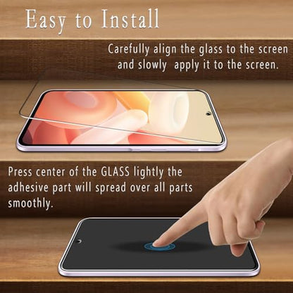 2+2 Pack Screen Protector for Samsung Galaxy A35 5G Tempered Glass - color: Clear-Galaxy A35 5G