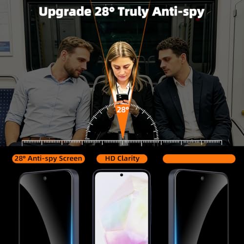 3 Pack Privacy Screen Protector for Samsung Galaxy A35 5G/A55 5G - size: [Privacy] Galaxy A35 (3 Pack)