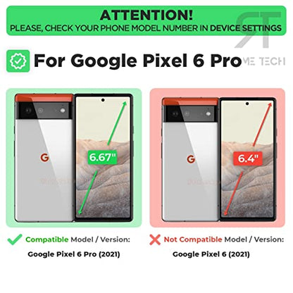 Designed for Google Pixel 6 Pro Case with Belt Clip Holster | Rugged Holster & Protective Phone Case Combo with Anti-Slip Texture - Black - size: Pixel 6 Pro