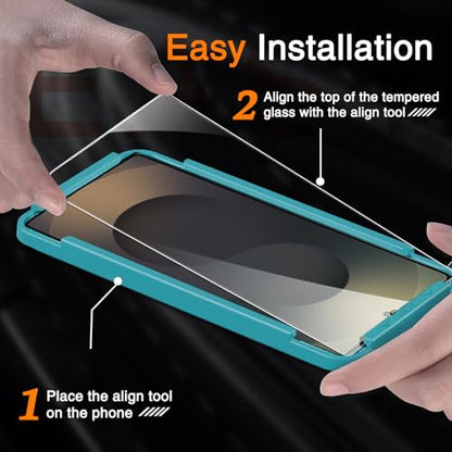 Milomdoi Screen Protector for Samsung Galaxy S25 Ultra,Tempered Glass | 3+3 Pack 9H+Hardness,Camera Lens Protector,Support Fingerprint Unlock,Easy Installation,Case Friendly,Shatterproof No Bubble - size: Galaxy S25 Ultra 6.9 Inch