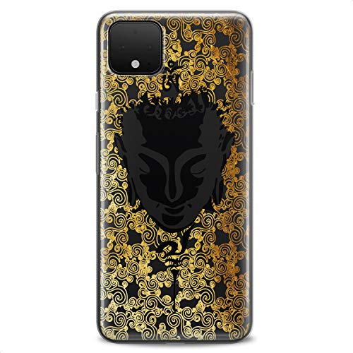 TPU Case Compatible for Google Pixel 9 8 Pro 7a 6a 5a XL 4a 5G 2 XL 3 XL 3a Buddha Face Cute Inspirational Clear Black Design Harmony Flexible Silicone Slim fit Mantra Soft Aesthetic Print - color: Buddha Face