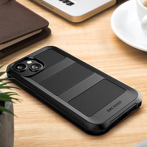 ENCASED Compatible with iPhone 15 Plus Case - Military Grade Protection with 360 Rugged Full-Body Coverage (iPhone 15 Plus) Black - size: iPhone 15 Plus