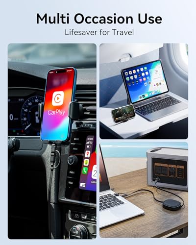 Multi Charging Cable,5 in 1 Charger Retractable Cords for Multiple Device