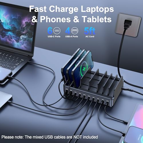 chipofy 500W Charging Station for Multiple Devices with Stand