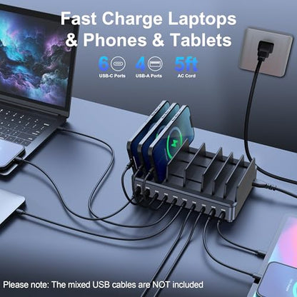 chipofy 500W Charging Station for Multiple Devices with Stand
