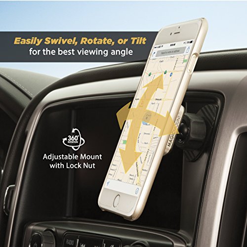 Scosche MPD2PK-UB MagicMount Pro Magnetic Car Phone Holder - Strong Magnet Mount for iPhone and Android - Secure Magnetic Mount for Car - Universal 360° Adjustable Mobile Cell Holder - 2-Pack - size: 2 Pack, style: Dash