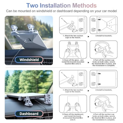 Starlink Mini Car Mount for Dashboard, Star-Link Mini Dash Mount