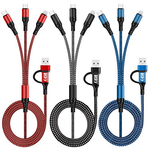 6-in-1 Multi Charging Cable, Charging Cords for Multiple Devices