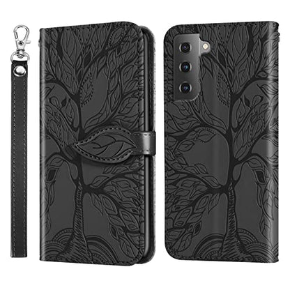 Wallet Case for Samsung Galaxy S22 5G with Card Holder/Slot Leather Flip Folio Stand Shell Magnetic Closure Wrist Strap Kickstand Phone Case(Galaxy S22 5G 6.1 inch) Black - color: Black, size: Samsung Galaxy S22 5G