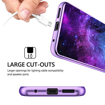 GUAGUA Compatible with Motorola Moto G Power 2022 Case 6.5 Inch Glow in The Dark Noctilucent Luminous Space Nebula Slim Fit Cover Protective Anti Scratch Cases for Moto G Power 2022, Blue