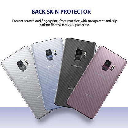 Galaxy Note 9 Screen Protector Privacy, 2-Way Anti Spy Full Adhesive Coverage (2-Pack) Nano Shield 3D Curve Edge Fit Soft Film (NOT Tempered Glass) for Samsung Note 9 and 1-Pack Back Skin Protector