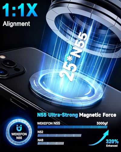 for MagSafe Car Mount, Vacuum Magnetic Car Phone Holder Stand for Your Car - color: Black 1