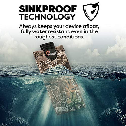 PHOOZY Thermal Phone Case - XP3 Series: Ultra-Rugged Insulated Cell Phone Pouch Prevents Overheating, Extends Battery Life, Provides Drop Protection and Floats in Water (Large - Realtree Edge)