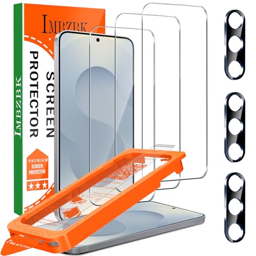 IMBZBK Screen Protector for Samsung Galaxy S25 Plus, 3+3 Pack - color: S25 Plus-Transparent