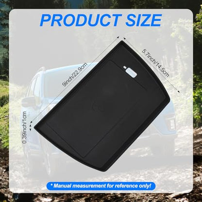 JSCARLIFE Center Console Wireless Charging Mat Compatible with 2025 S-ubaru Forester - Non-Slip Waterproof Silicone, Black Interior Accessories Protective Pad