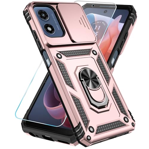 SunStory for Motorola Moto G Play 4G 2024 Case with Kickstand,Rose Gold - color: Rose Gold