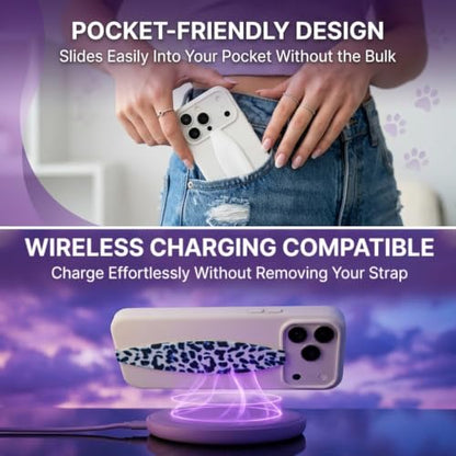 Switchbands Animal Phone Grip Strap 2 Pack – Reversible Elastic Strap, Adhesive-Free No Damage, Ergonomic Hand Support, Drop Protection, Wireless Charging Compatible, Universal – Michaelangelo - color: Michaelangelo, size: Pack of 2