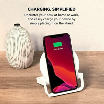 Belkin 10W Wireless Charging Stand, Qi Charger with AC Adapter