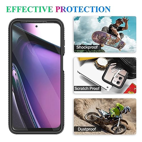 Compatible with Moto G Stylus 5G 2023 Case, Built in Screen Protector Full Body Shockproof Slim Fit Bumper Protective Phone Cover Men Women-Black/Clear - size: Moto G Stylus 5G 2023