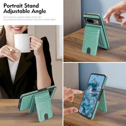 SkyEagle for MagSafe Google Pixel 9 Wallet Case,Blue Green - color: Blue Green, size: Google Pixel 9 6.3"/Pixel 9 Pro 6.3"