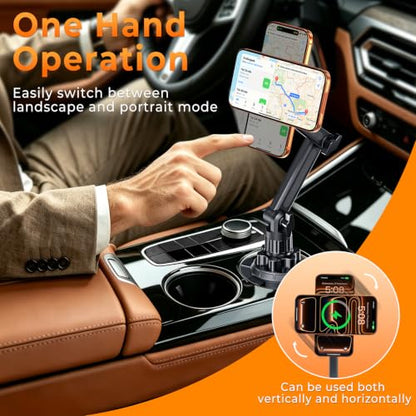 Phone Holders for Your Car, Universal Strong Magnetic Cup Car Phone Mount